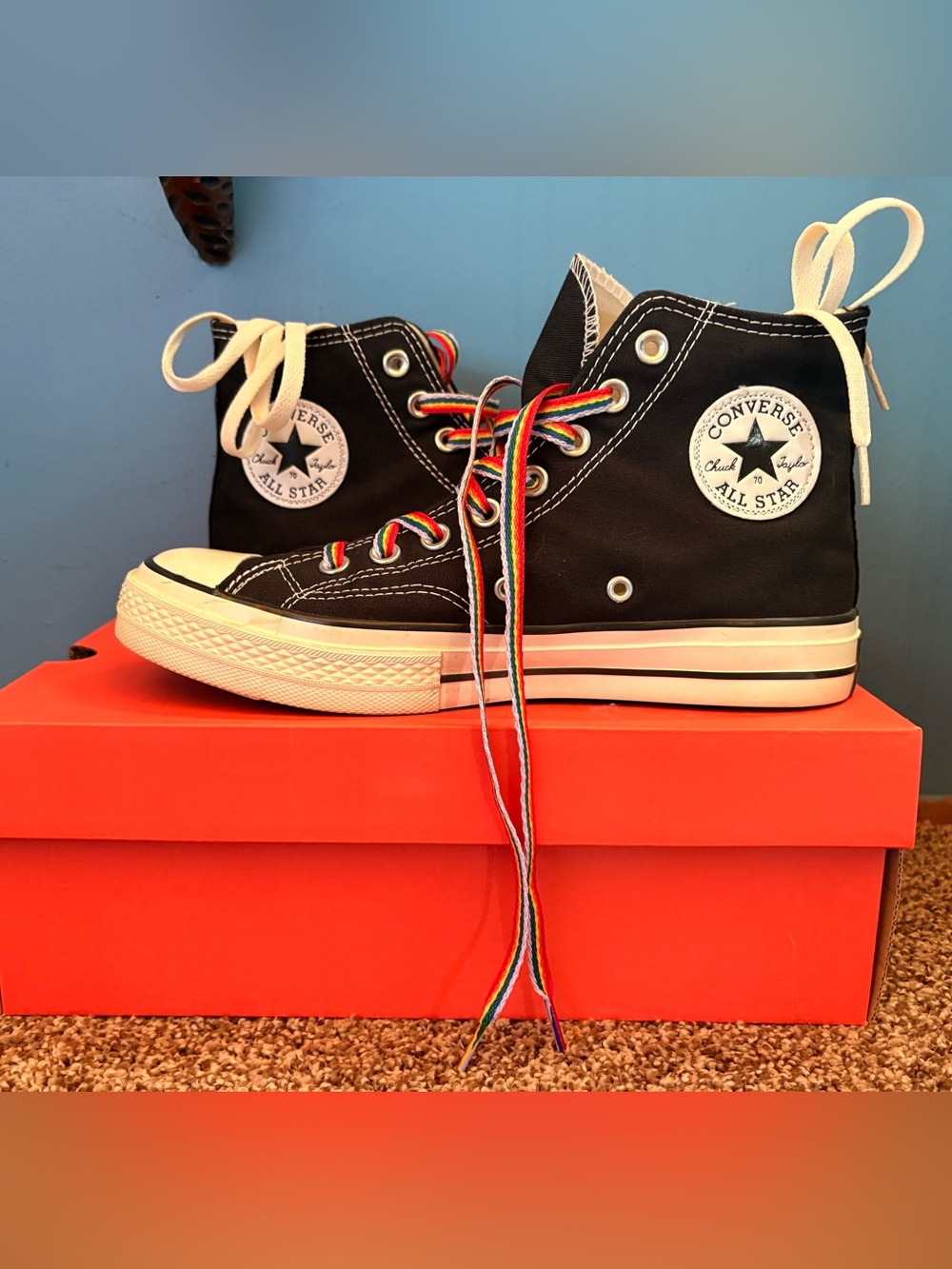M7.5/W9.5 - Converse Chuck Taylor All Star 70 High Black Canvas